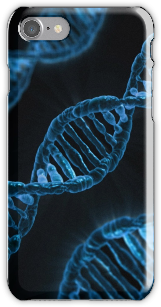 Microscopic Code Of Life Dna Double Helix Iphone 7 - Dna (750x1000), Png Download