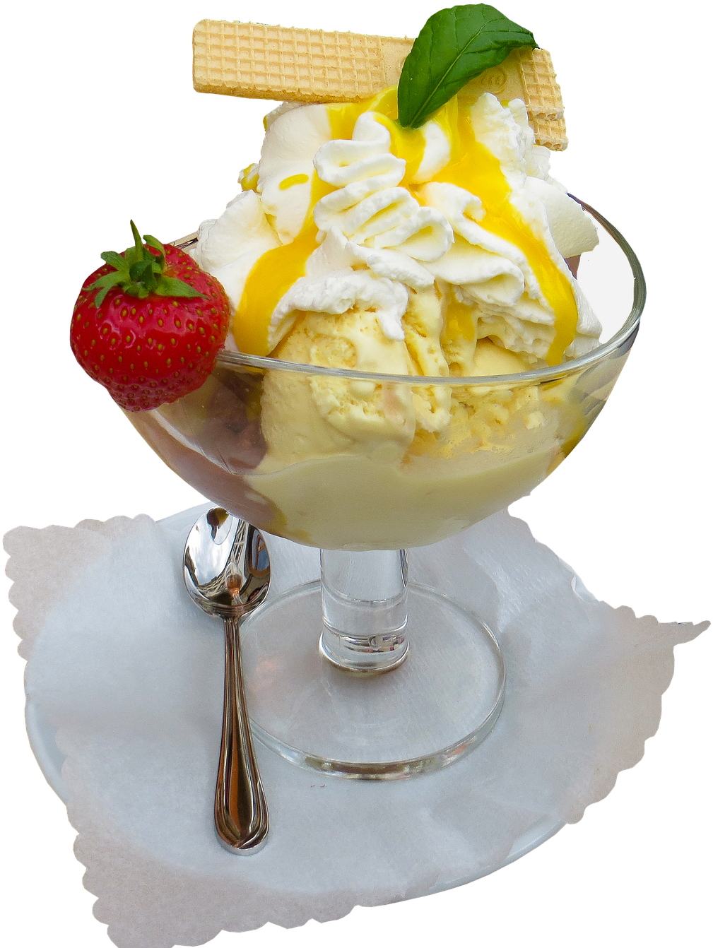 So That's How It Became Creamy And Dreamy - Fruit Sundae Png (1920x1440), Png Download