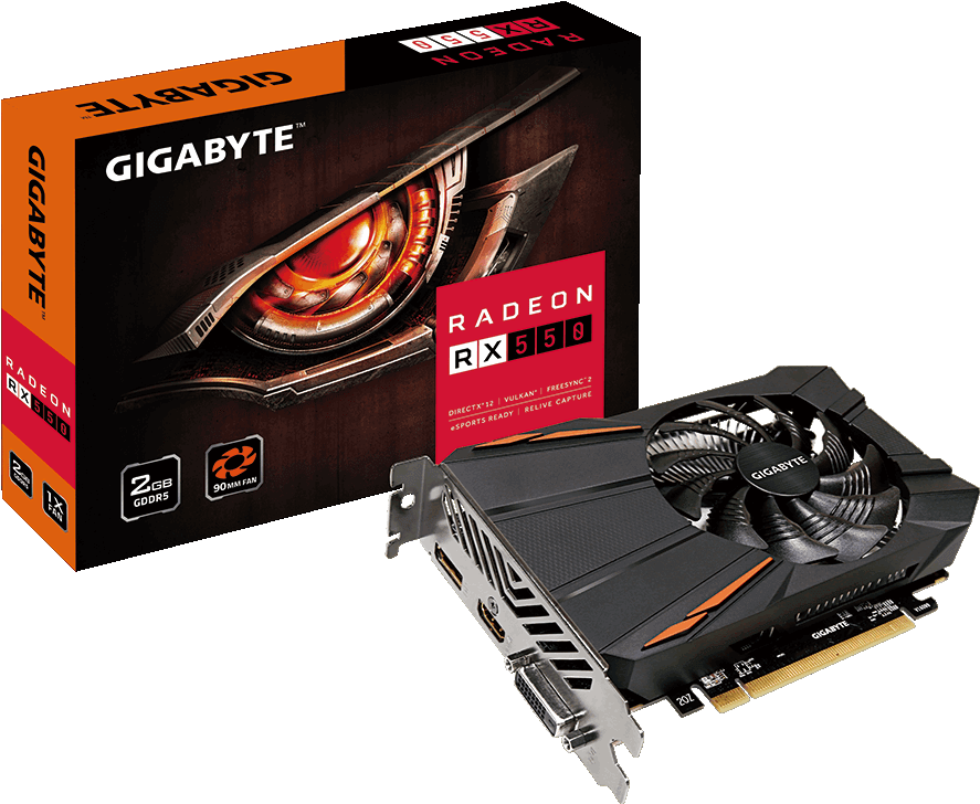 Graphics Card Under 100 6 Best Graphics Card Under - Rx 550 (930x800), Png Download