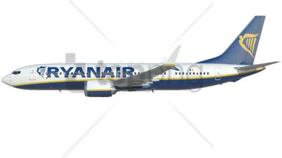 Free Png Download Boeing 737 Max Ryanair Png Images - Ryanair Png (850x379), Png Download
