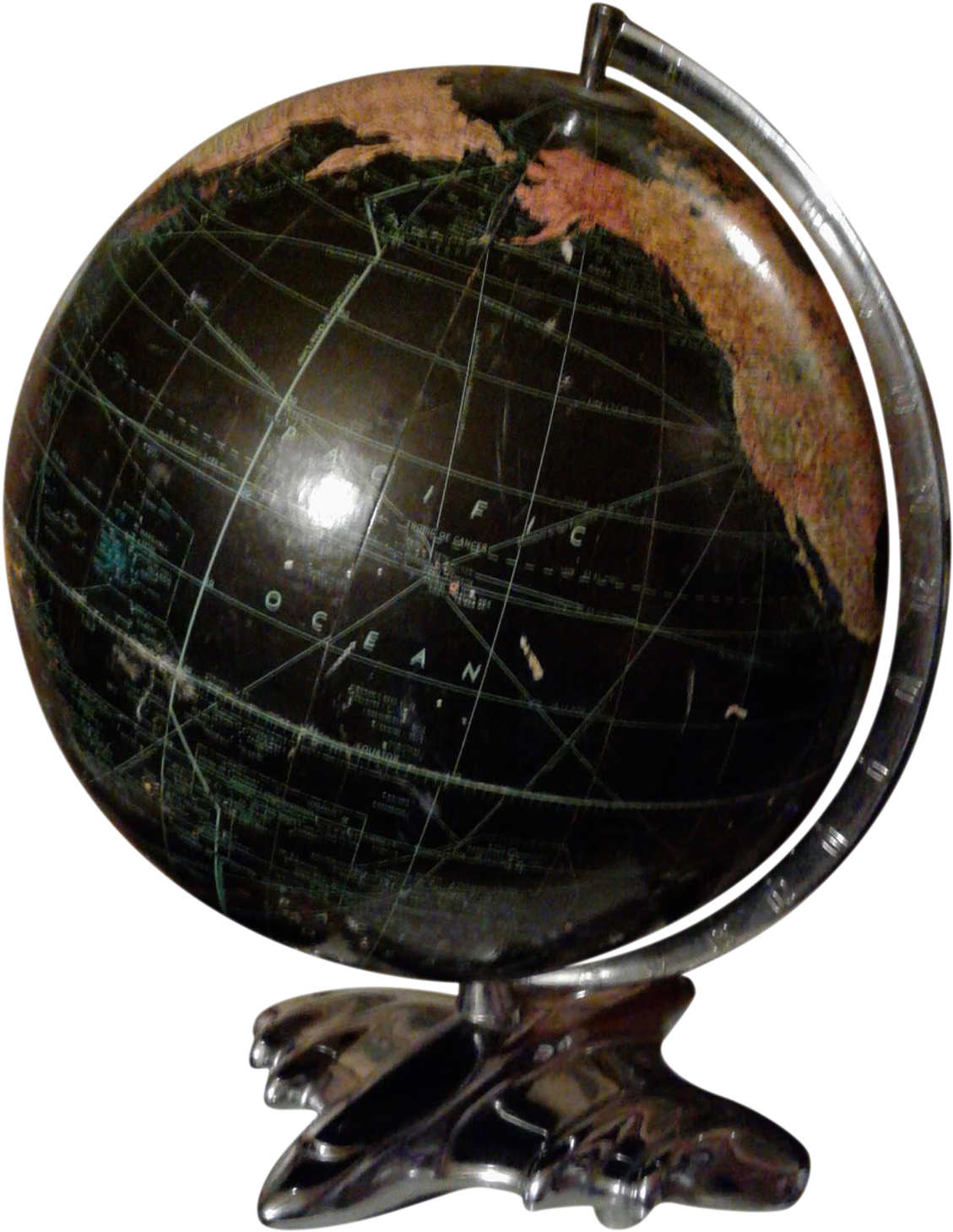 Weber Art Deco World Globe On Chairish - Globe (1253x1620), Png Download