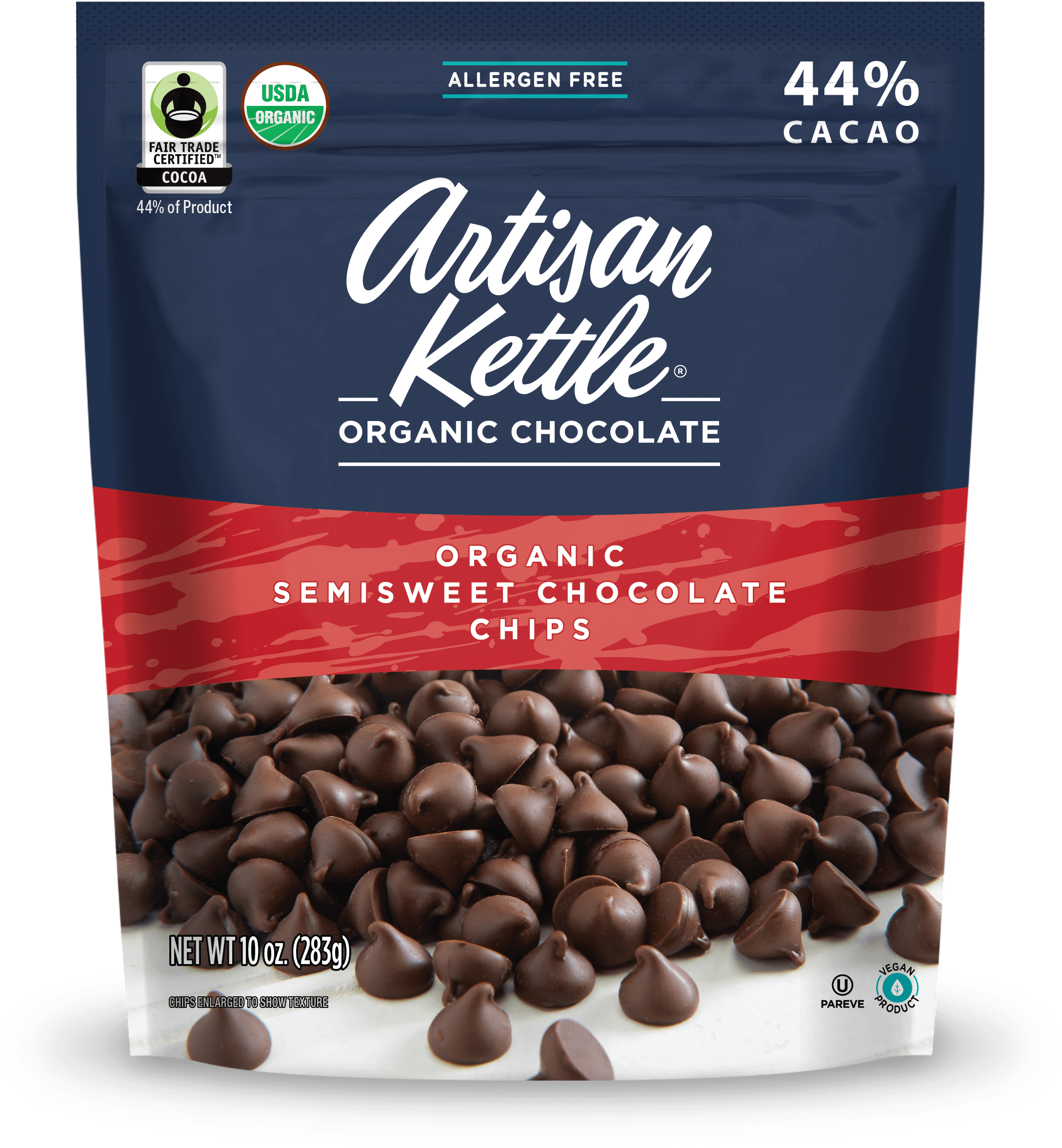 Ss Chocolate Chip Bag - Organic Certification (2196x2360), Png Download