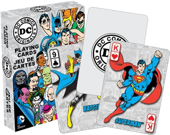 Retro Playing Cards - Cartas De Poker De Super Heroes (600x600), Png Download