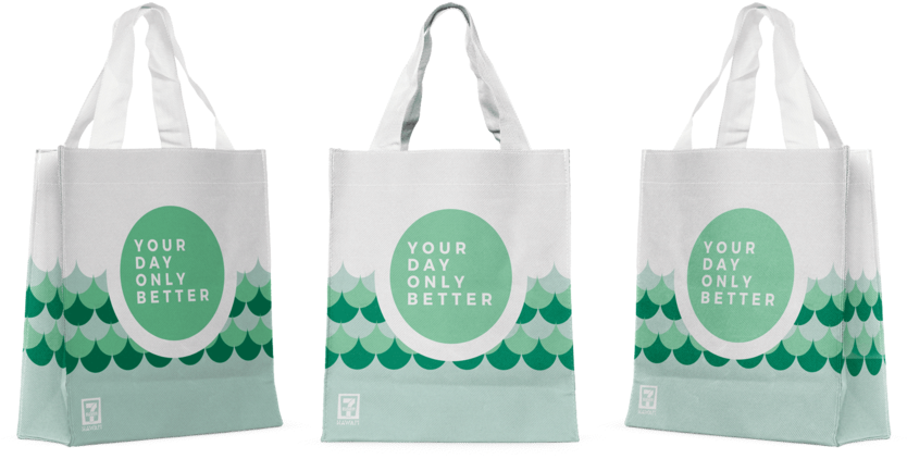 7 Eleven Bag Design14 (1000x539), Png Download