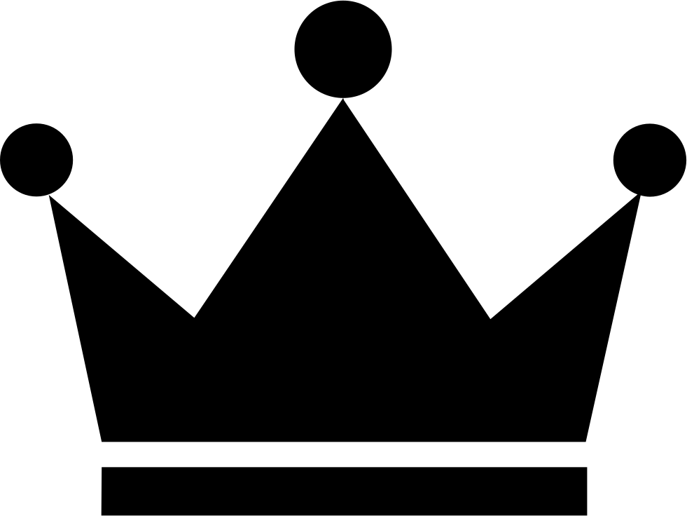 Png File Svg - Crown Black And White Transparent (981x736), Png Download