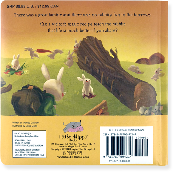 Little Hippo Carrot Soup Children's Book - Grassland (715x720), Png Download