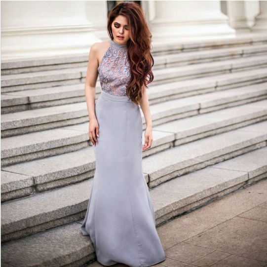 Sale High Neck Prom Dress, Bridesmaid Dress Mermaid, - Dress (540x720), Png Download