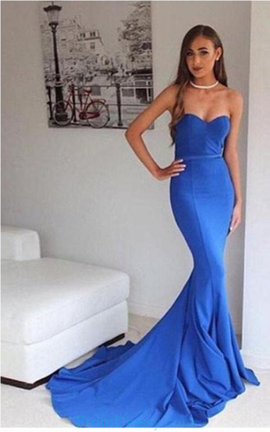 Long Evening Gowns Sexy Prom Dress Royal Blue Mermaid - Off The Shoulder Prom Dresses 2019 Mermaid (700x860), Png Download
