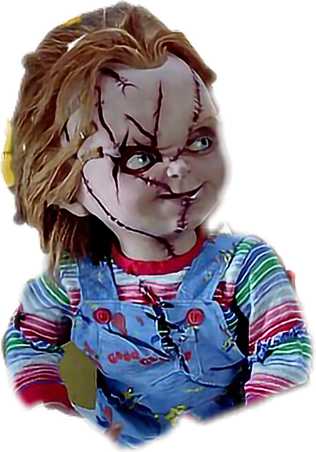 Chucky Doll Png Clip Royalty Free - Chucky Transparent Chucky Doll Png (376x538), Png Download