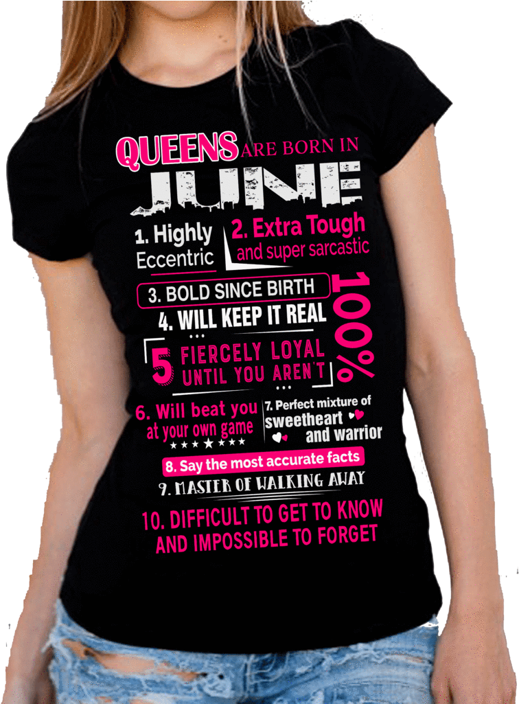 Download Queens Are Born In June" 10 Reasons Shirt 50 Off For C'est