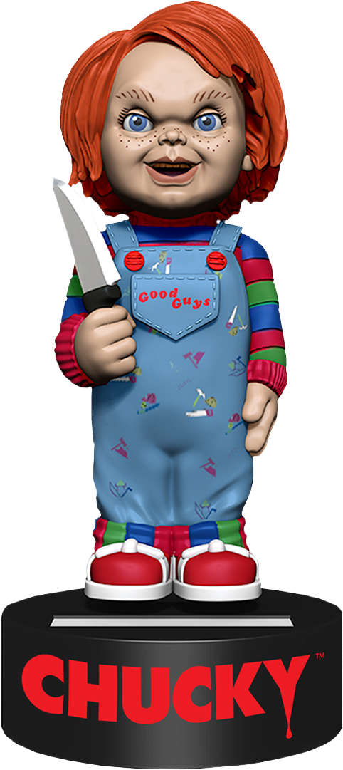 Chucky 6” Solar Powered Body Knocker - Chucky Full Body (645x1100), Png Download