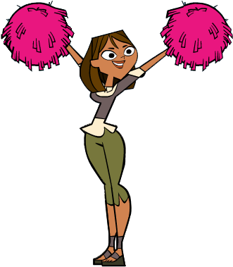 Cheering For The Team - Total Drama Courtney Png (353x412), Png Download