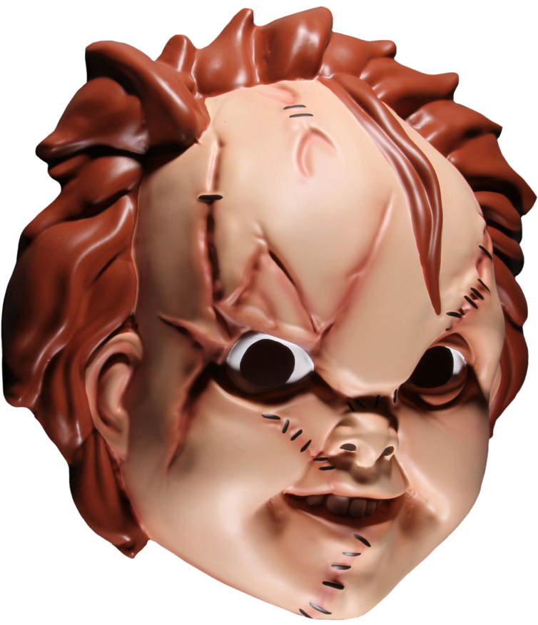 Chucky Adult Plastic Mask - Mezco Toyz Bride Of Chucky Roleplay Mask (768x875), Png Download