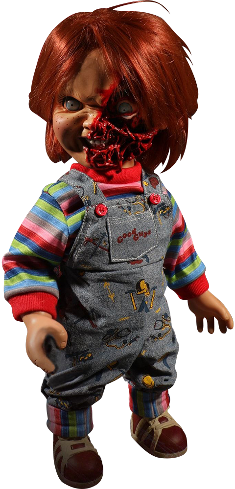 Childs Play Collectible Figure Talking Pizza Face Chucky - Mezco Pizza Face Chucky (480x1000), Png Download
