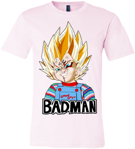 Badman Vegeta Chucky Unisex Bella Tee - Vegeta Badman (480x480), Png Download