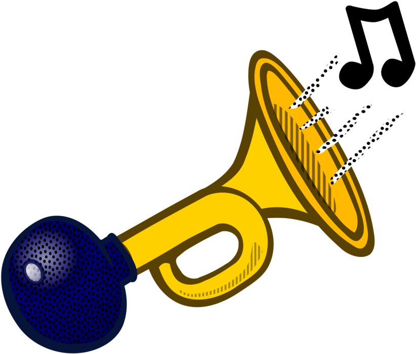 Vehicle Horn French Horns Air Horn Download - Horn Clipart Png (395x340), Png Download