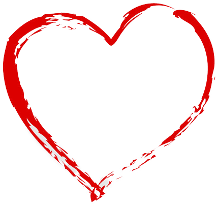 Nhuum - Hand Drawing Heart Png (500x421), Png Download