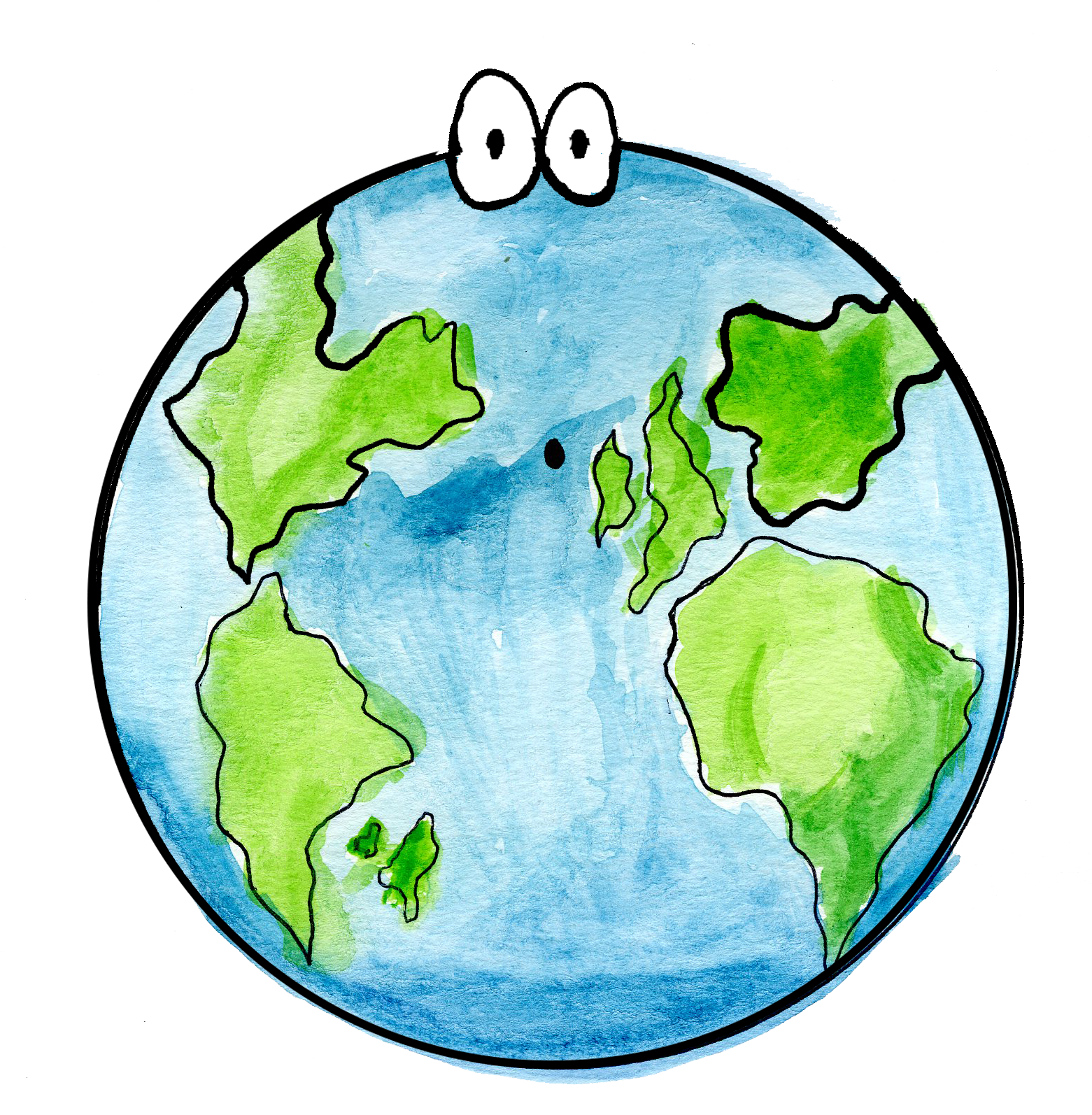Drawn Earth Happy - Economy (1564x1704), Png Download