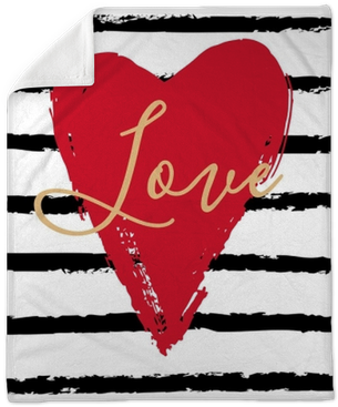 Hand Drawn Heart On Striped Background - Heart (400x400), Png Download