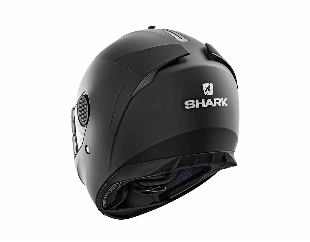 1 Spartan Blank Blk 34lfront He3430 - Shark Spartan Blank Mat (1024x800), Png Download
