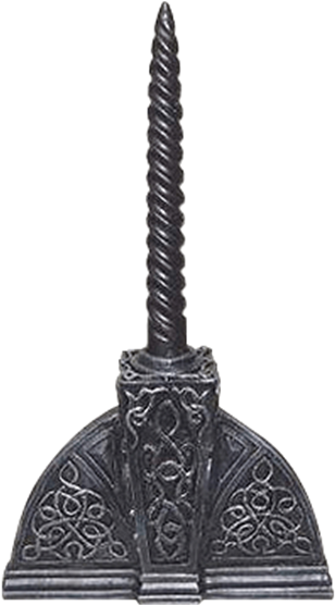 Celtic Half Circle Candle Holder - Kingmax Poly Black Art - Celtic Candle Holder Set Of (555x555), Png Download