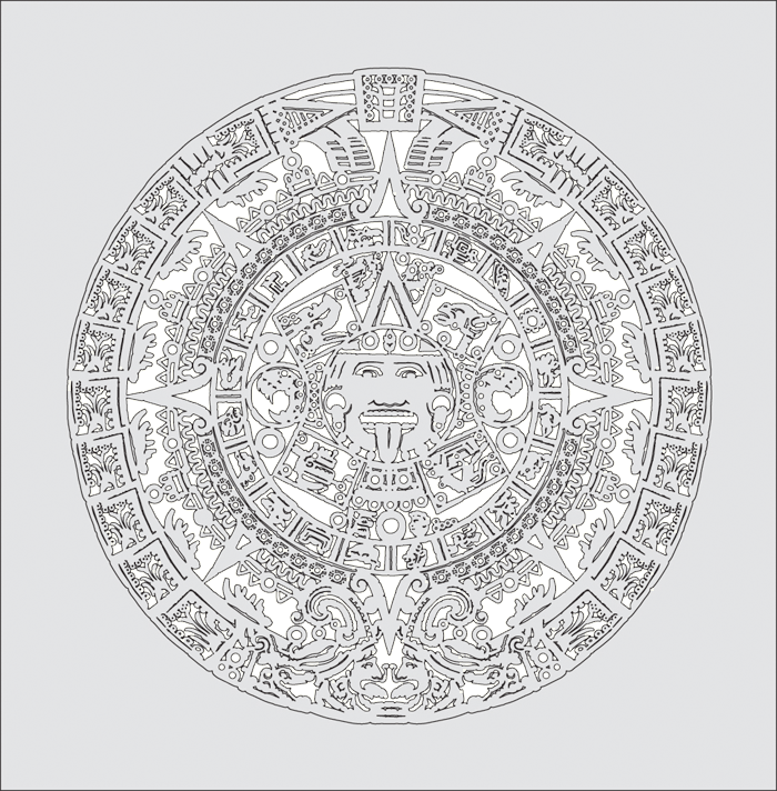 Artool Aztec Fx Template Set - Artool Fh-9-sp, The Angle Master, Airbrush Template (500x509), Png Download