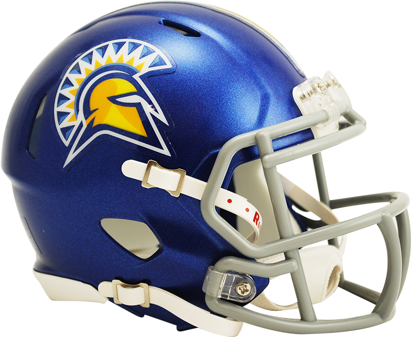 San Jose State Speed Mini Helmet - San José State Football (475x429), Png Download