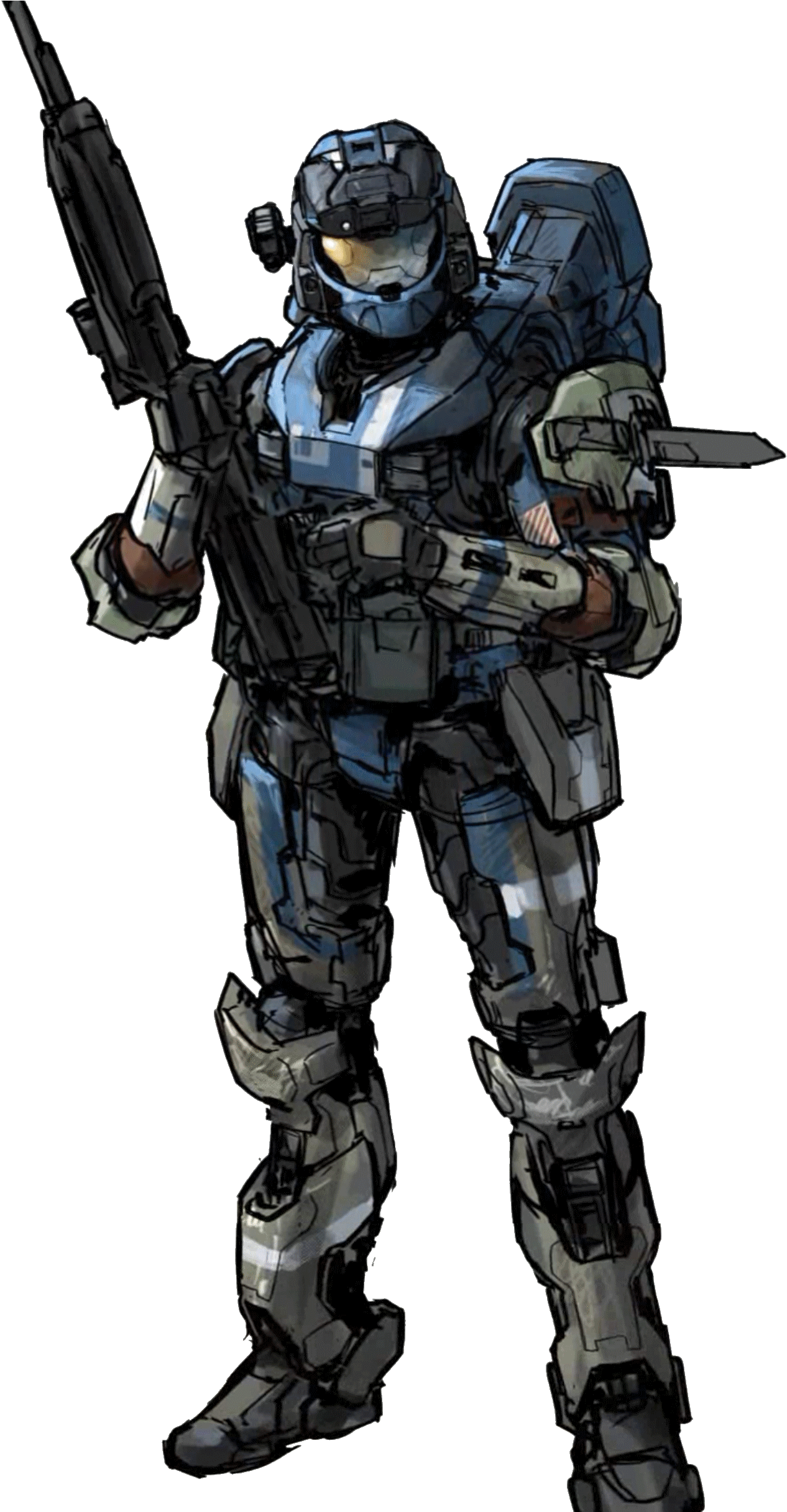 Concept Carter-a259 - Halo Reach Spartan Concept Art (1280x2430), Png Download
