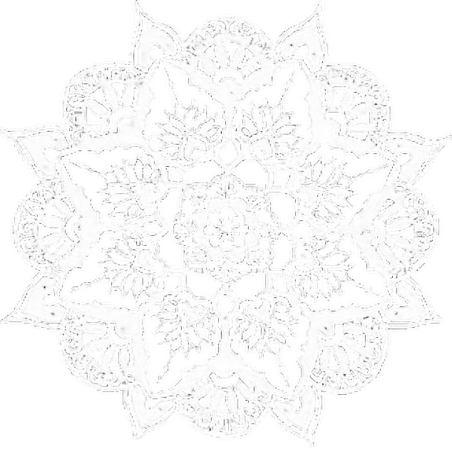 Mandala Indian White Doily Iconoverlays Overlays Icons - Instagram Flower Overlays (634x630), Png Download