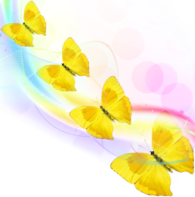 Fteyellowbutterfly Rainbowmagical - - Gonepteryx Rhamni (633x640), Png Download