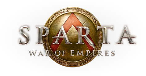 Sparta War Of Empires Logo (546x248), Png Download