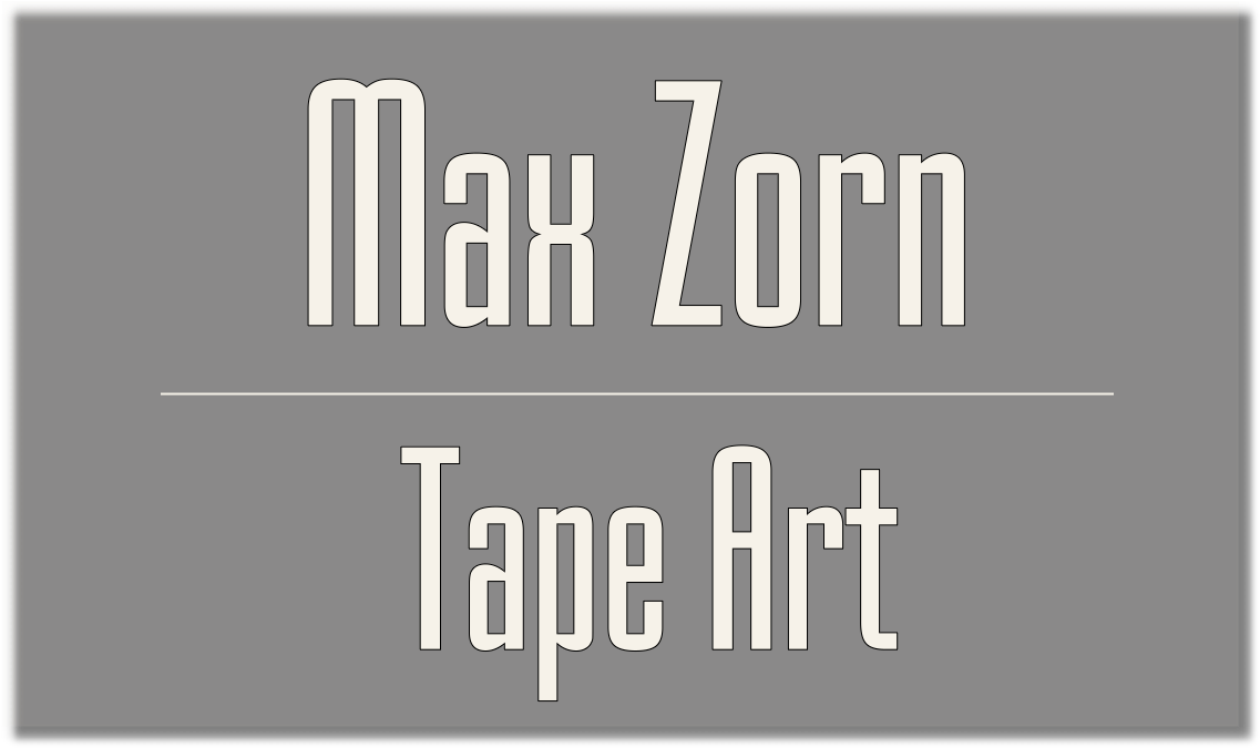 Tape Art, By Max Zorn, A Street Artist From Amsterdam, - Management (1790x1086), Png Download