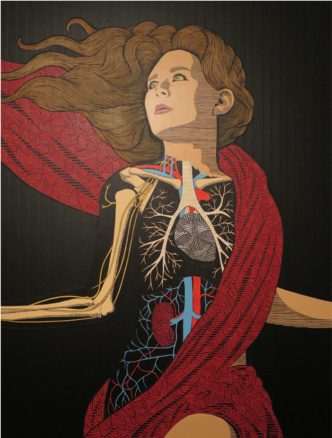 Sculpture Alum Depicts Human Anatomy With Masking Tape - Masking Tape (1200x630), Png Download