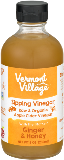 Ginger Png - Vermont Village Sipping Vinegar Ginger & Honey, (600x600), Png Download