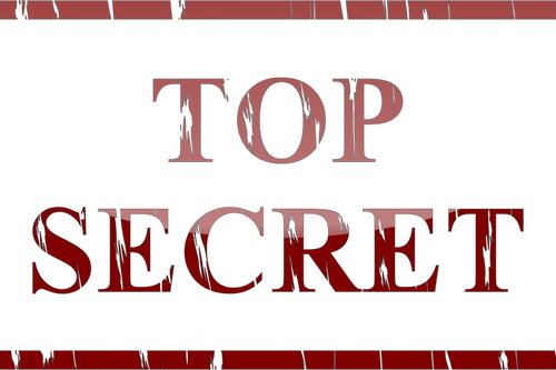 Sticker Vector Illustration Public Domain Vectors - Word Secret (500x333), Png Download
