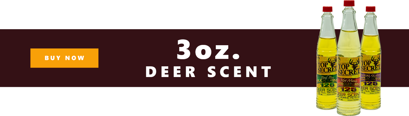 Top Secret Deer Scents 3 Oz Bottles Slider - Liver (1376x390), Png Download