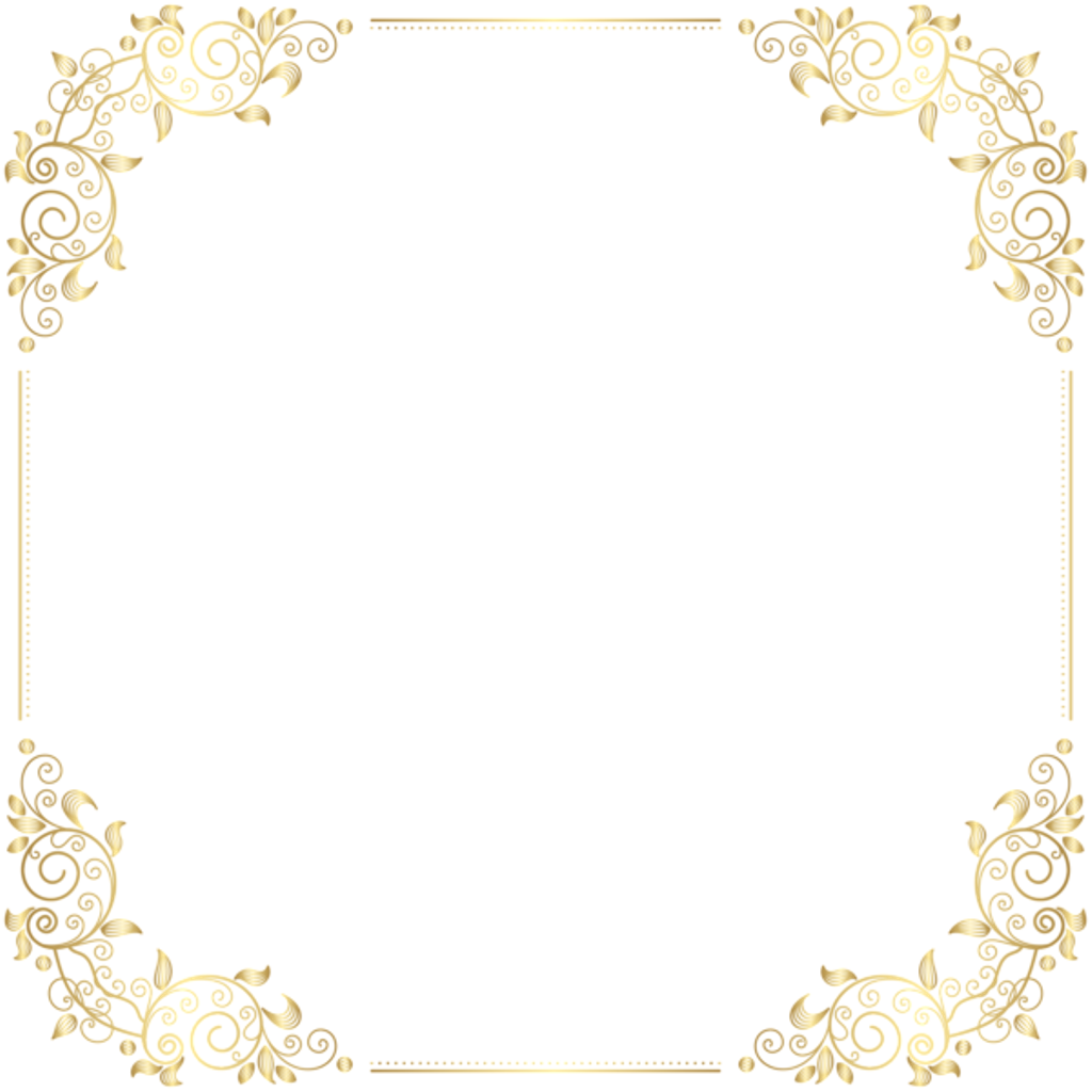Download Square Gold Golden Frame Border Squareframe Decoration Art Deco Frame Png Full Size Png Image Pngkit
