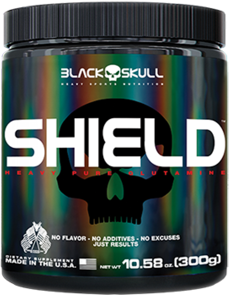 Shield - Black Skull Usa Bone Crusher - 20 Servings Radioactive (800x1120), Png Download