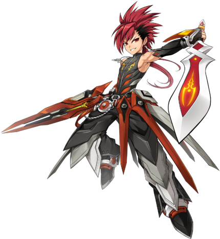 Infinity Sword - Elsword Infinity Sword (500x493), Png Download