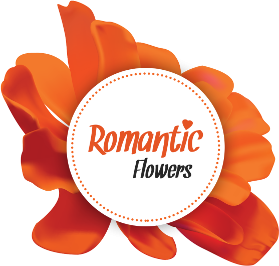 Orange Romantic Flowers, Romantic Flower, Tropical - Portable Network Graphics (640x640), Png Download