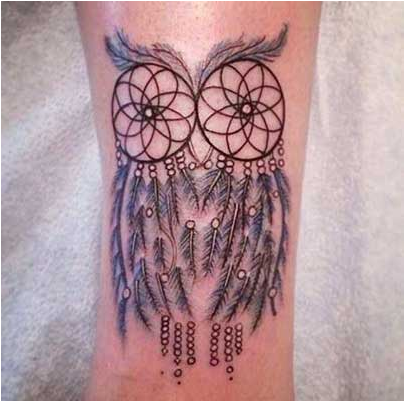 Rose Drawing Dreamcatcher - Owl Made Of Dream Catchers (600x400), Png Download