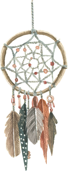 Watercolour Watercolor Dreamcatcher Ftestickers Freetoedit - Acuarela Atrapasueños Png (240x601), Png Download