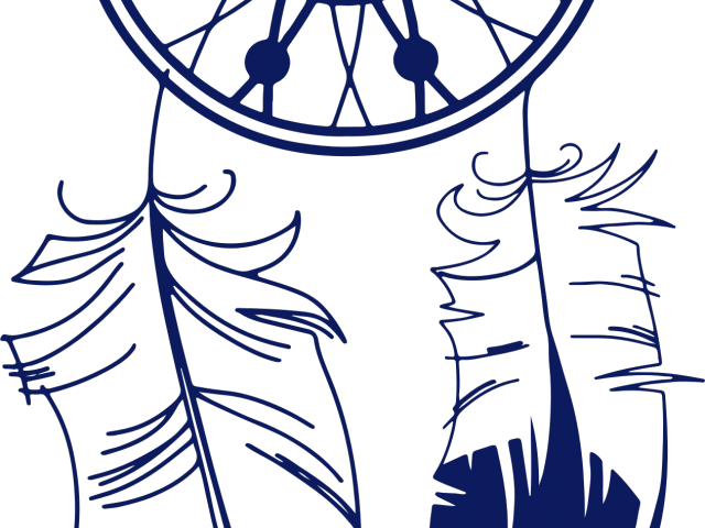 Dreamcatcher Clipart Beautiful - Indian Feathers Svg (640x480), Png Download