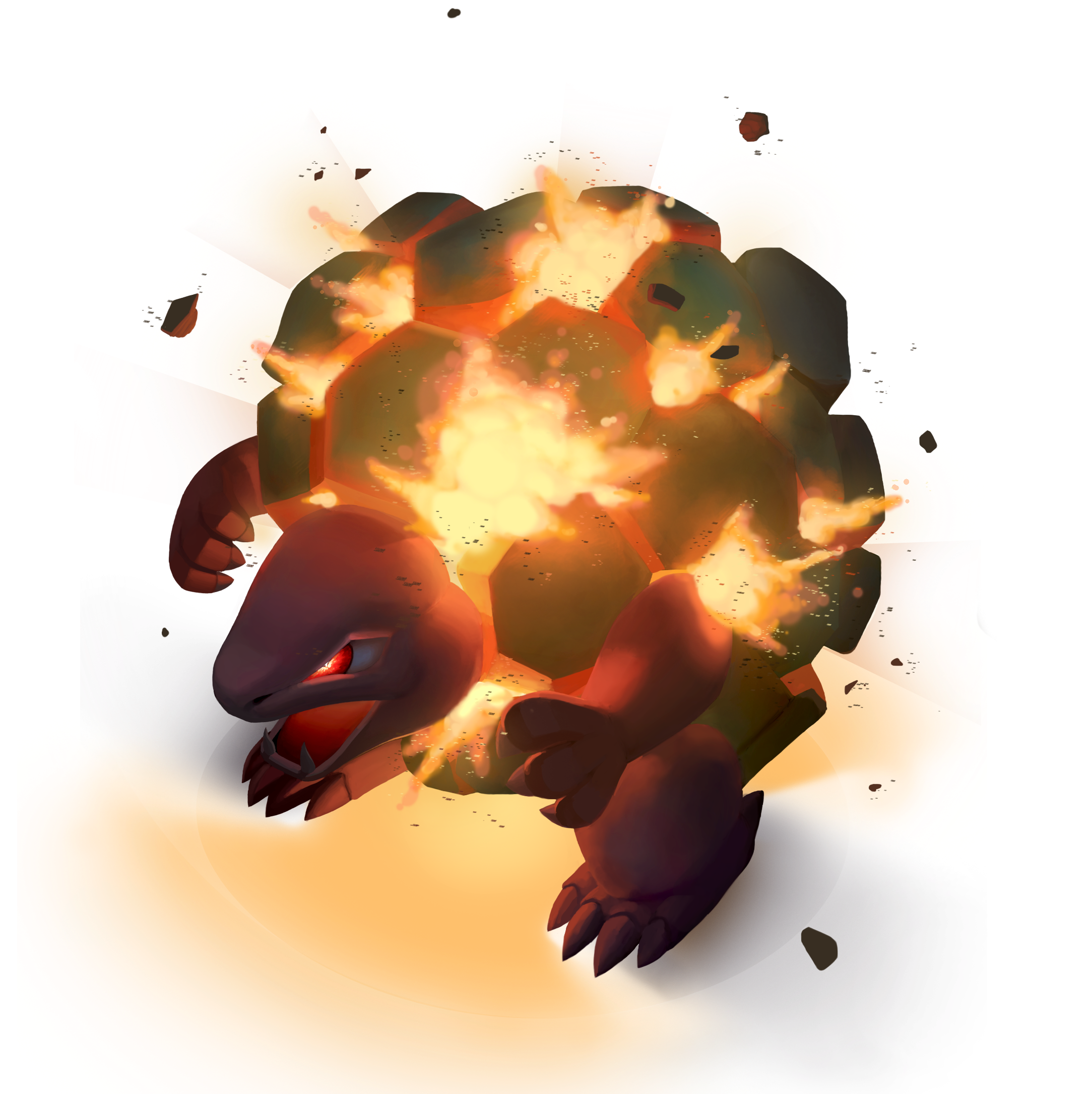 Pok Mon Nuclear Explosion 4 - Illustration (2300x2245), Png Download