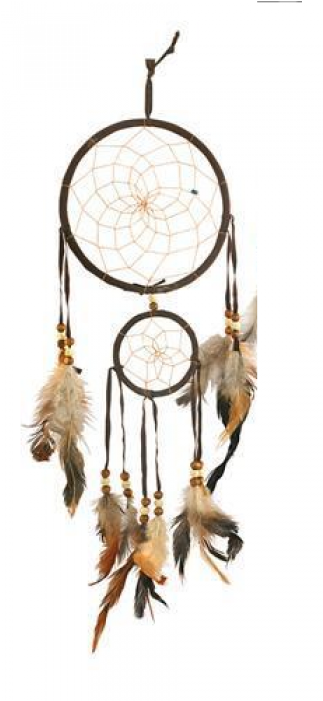 Brown Double Tiered Dreamcatcher With Turquoise Bead, - Modelos De Atrapasueños (700x700), Png Download