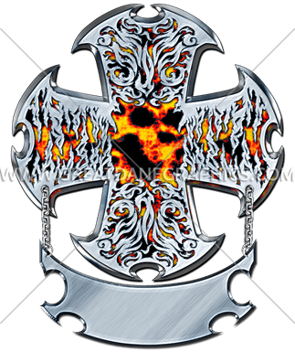 Fire & Ice Cross - Emblem (323x385), Png Download