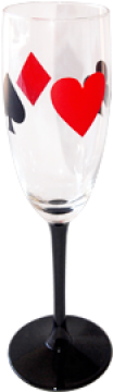 Buy Card Suits Champagne Flute - Champagne (400x400), Png Download