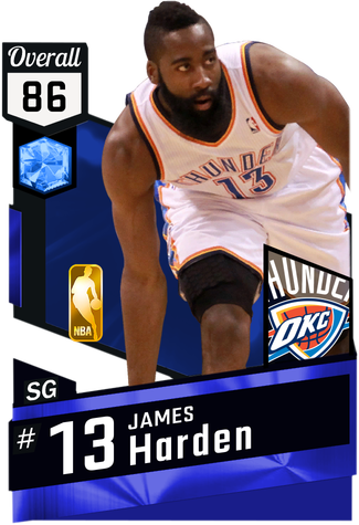 James Harden Sapphire Card - Lebron James Lakers Card (325x475), Png Download