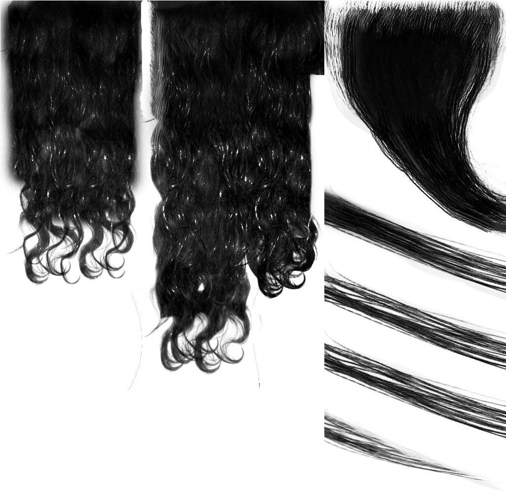 Optional Diffuse Texture - Lace Wig (1024x1024), Png Download