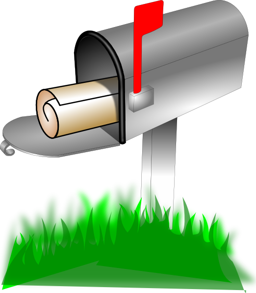 Mailbox Clip Art - Mailbox Png (522x597), Png Download